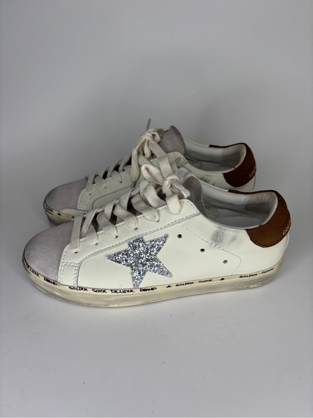 Golden goose ballstar shoes lace up skateboarding sneakers women size 36 US 5 - Picture 3 of 16